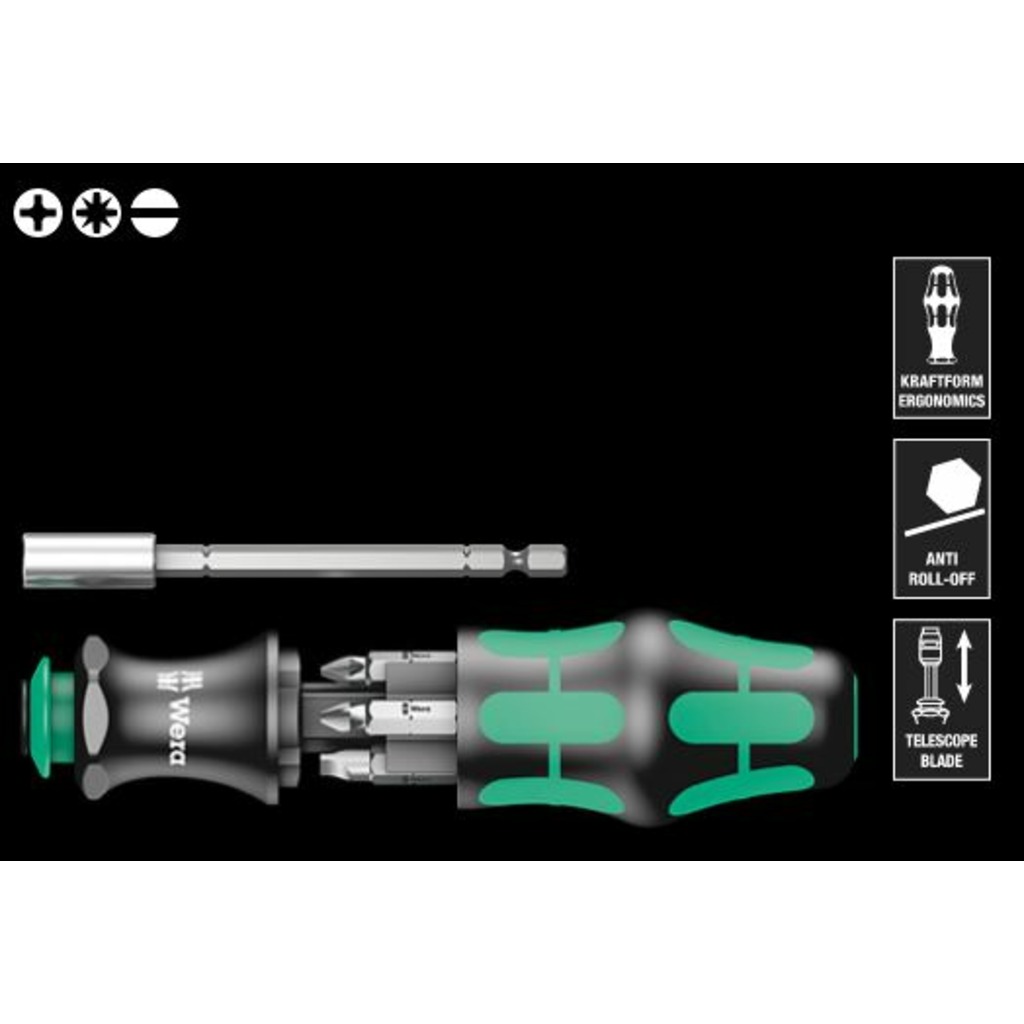 ATORNILLADOR KOMPAKT 28 SB CON 6 PUNTAS PH1-2 Y PL ATORNILLADOR KOMPAKT 28 SB CON 6 PUNTAS PH1-2 Y PL