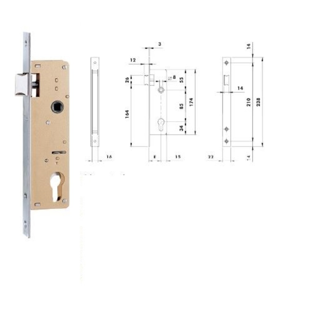 CERRADURA ISEO SOLO RESBALON E-20 S/B  CERRADURA ISEO SOLO RESBALON E-20 S/B