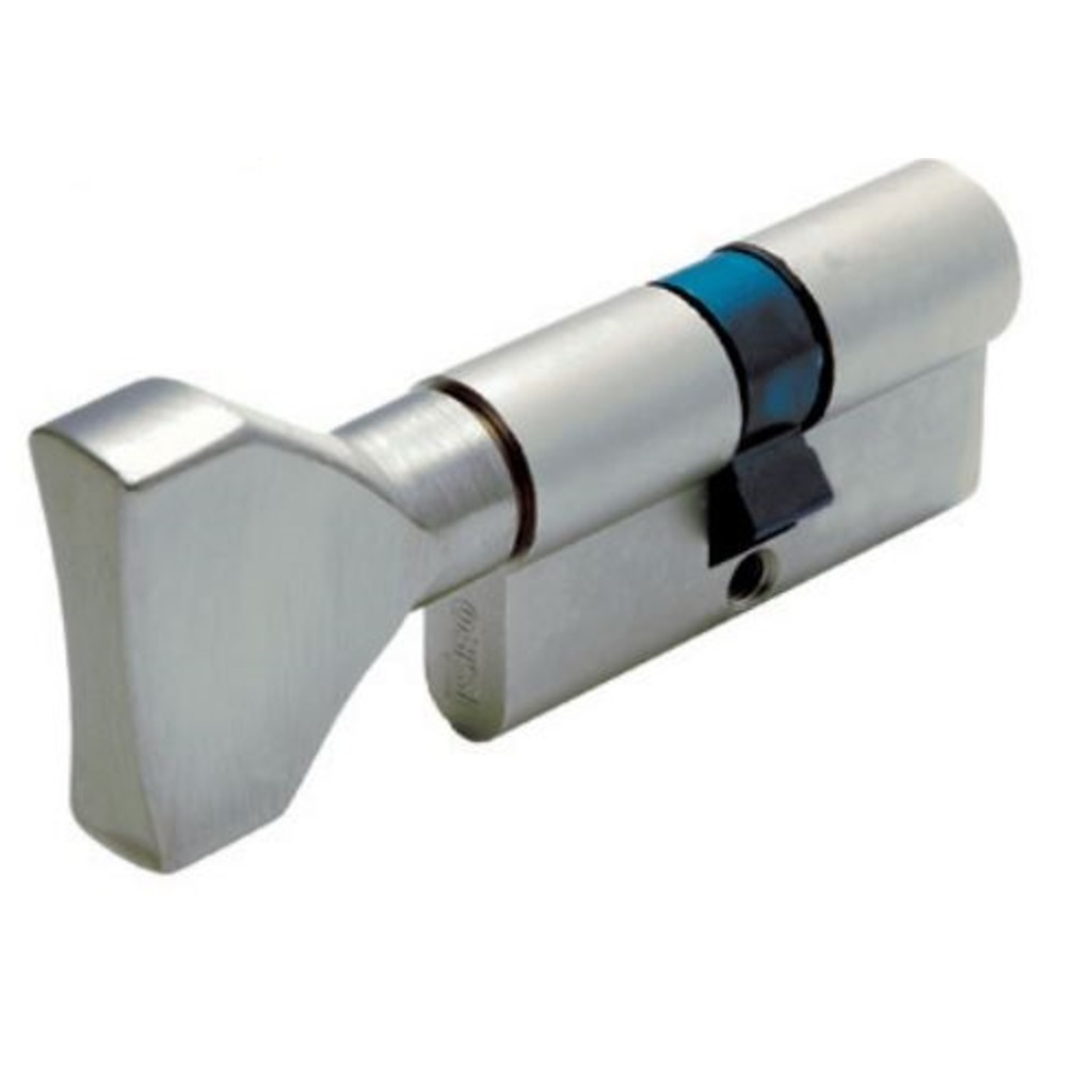 BOMBILLO ISEO R6 POMO PLANO 40+60 NIQUEL L.LAR