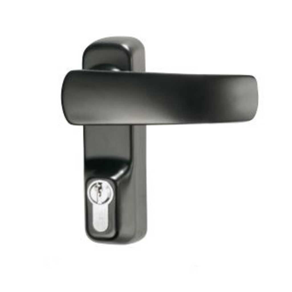 MANILLA C/LLAVE ANTIPANICO ISEO IDEA NEGRO  MANILLA C/LLAVE ANTIPANICO ISEO IDEA NEGRO