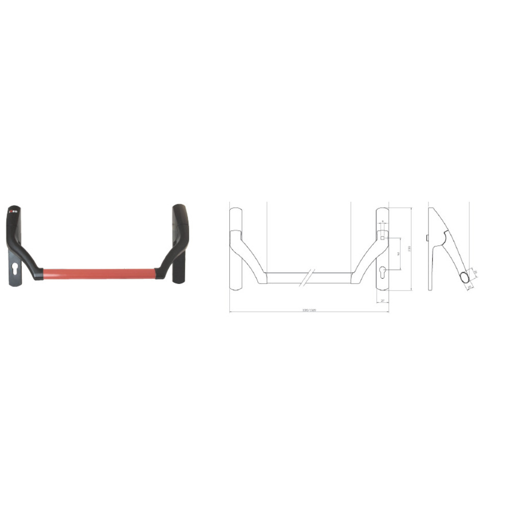 ANTIPANCIO ISEO 1P PRO EXIT EMBUTIR 94A000050699