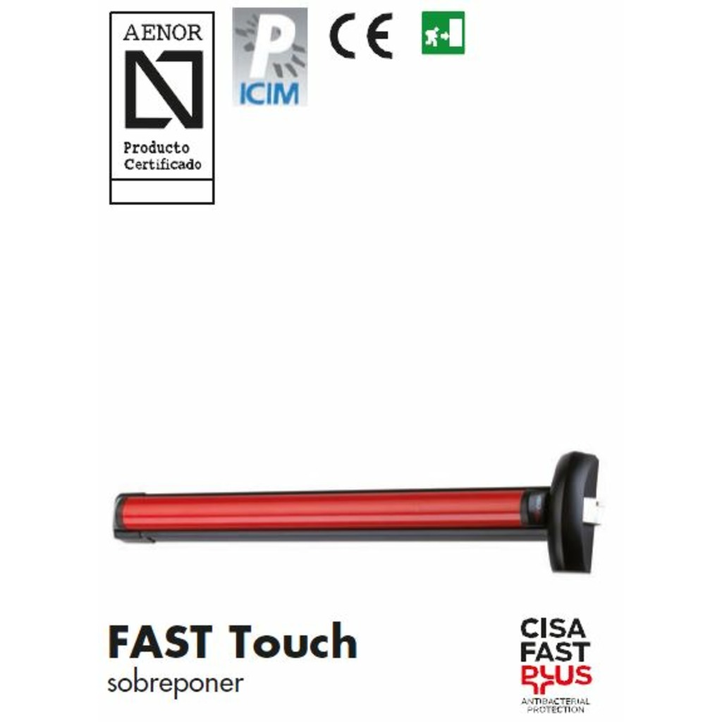ANTIPANICO CISA TOUCH BAR A/B.2PTOS.L=840MM  ANTIPANICO CISA TOUCH BAR A/B.2PTOS.L=840MM