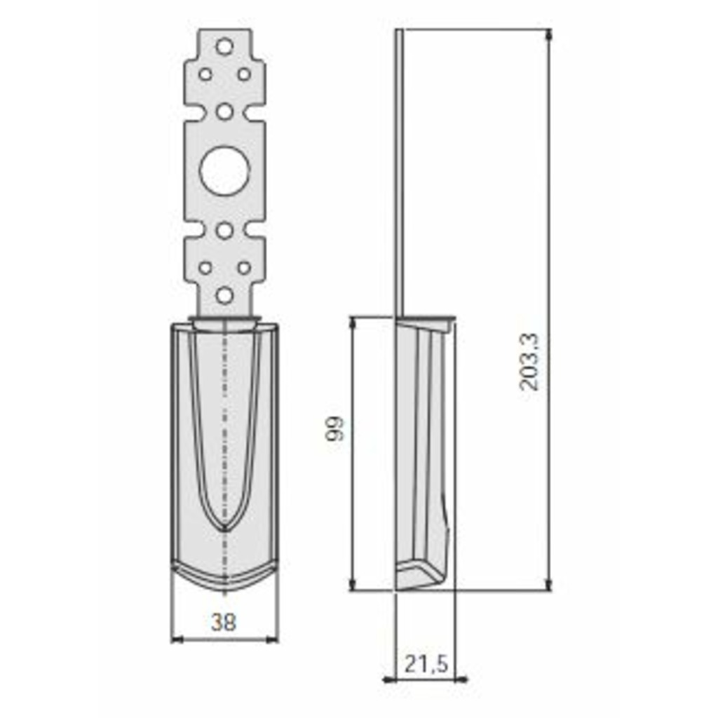 PLACA INTERNA CIEGA FAST TOUCH EMB 1.07176.66.0  PLACA INTERNA CIEGA FAST TOUCH EMB 1.07176.66.0