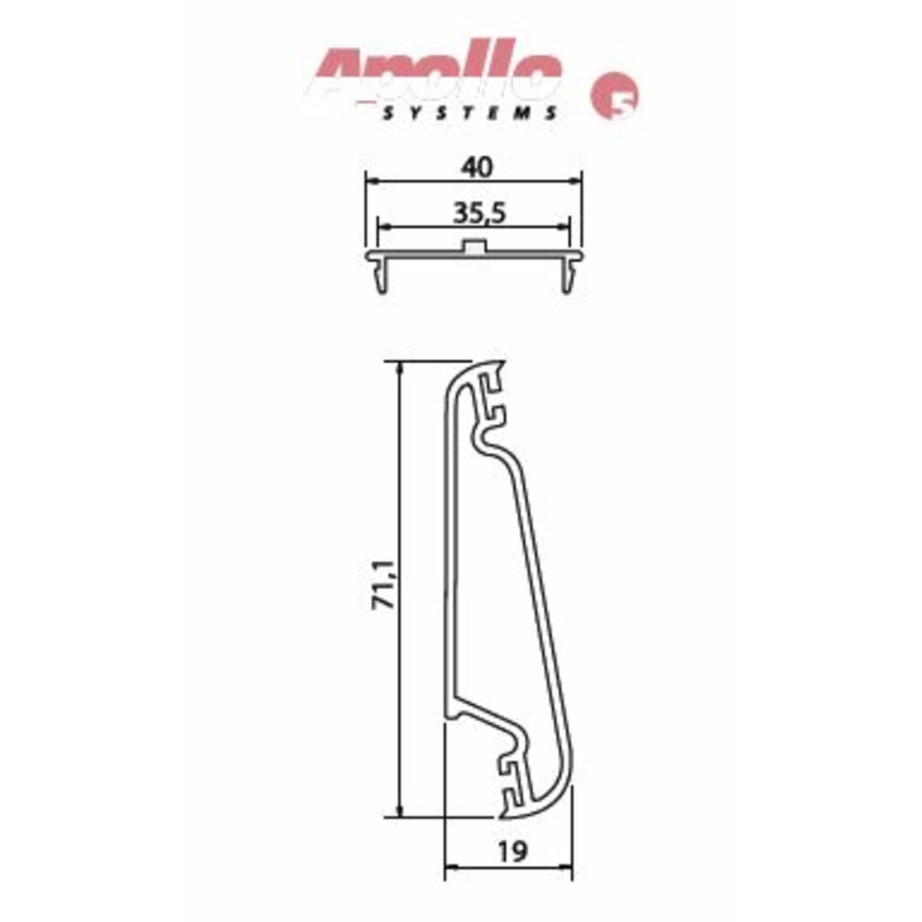 PAR APOLO 5 20 LAMAS/1305MM  PAR APOLO 5 20 LAMAS/1305MM