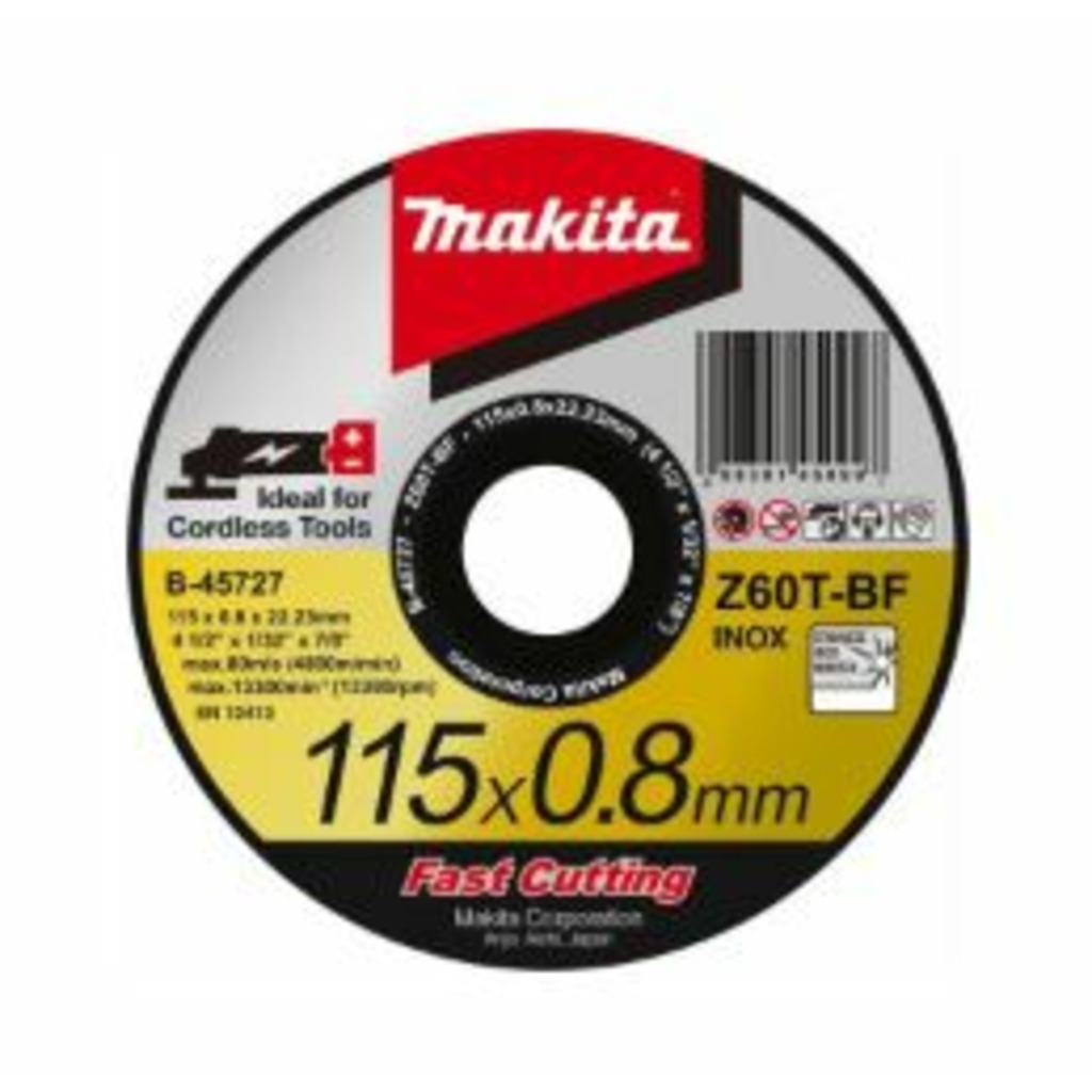 DISCO CORTE MET/INO 115X0,8X22 MAKITA  DISCO CORTE MET/INO 115X0,8X22 MAKITA