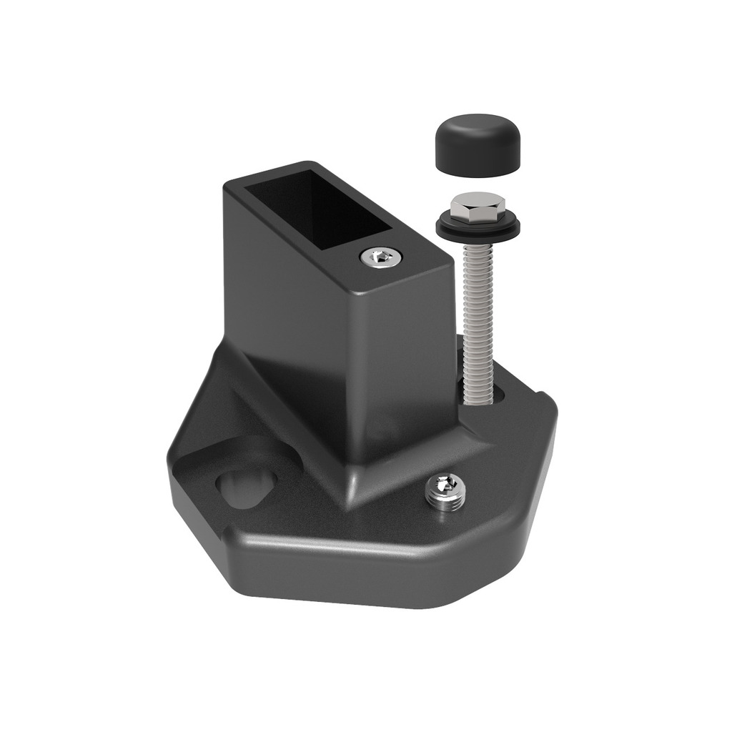 BASE NIVELANTE CON CUÑA 40X20 NEGRO