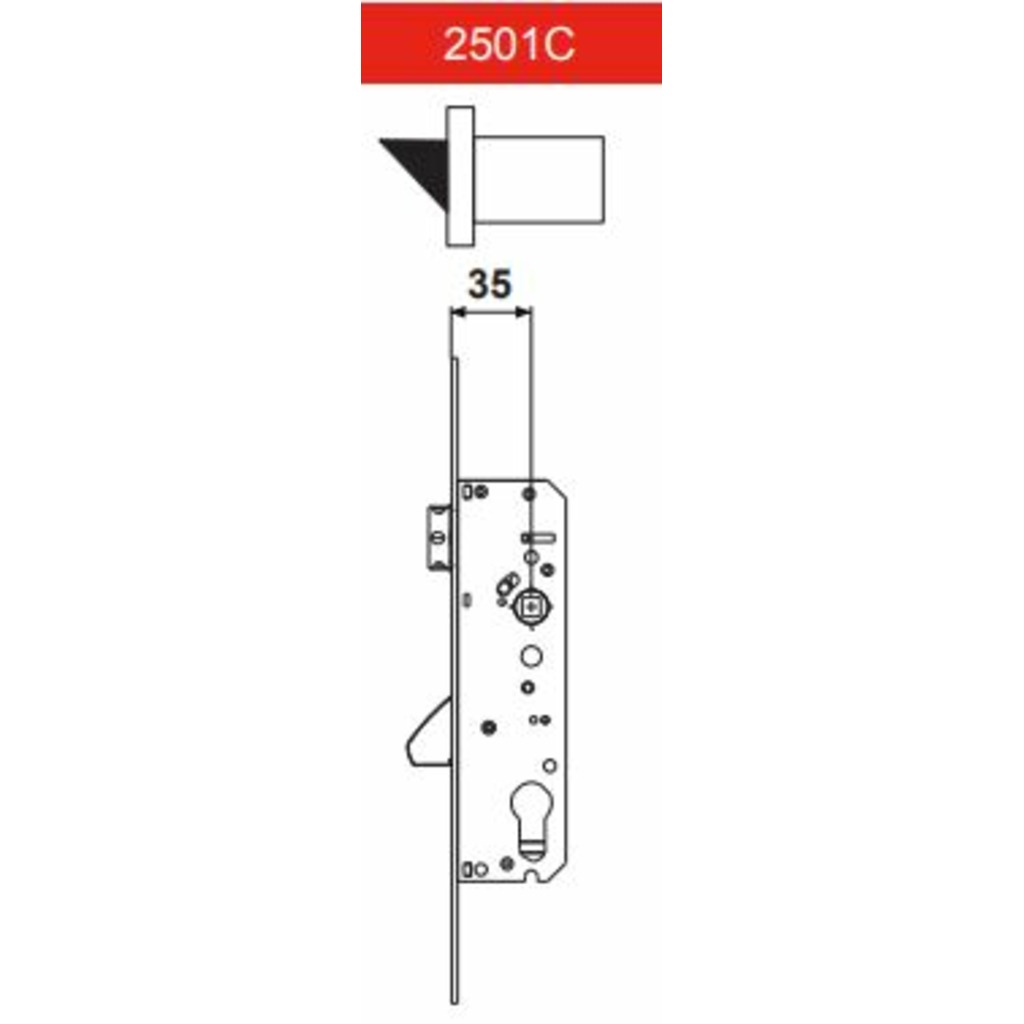CERRADURA FAPIM EGO 1 Pto. CON PICPT 35 VELOX  CERRADURA FAPIM EGO 1 Pto. CON PICPT 35 VELOX