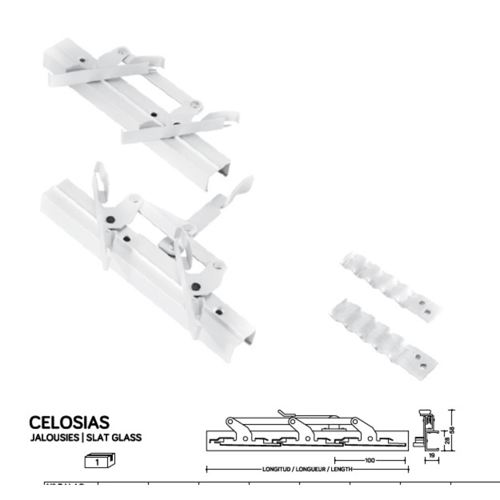 CELOSIA 12LAMAS 1090MM RAL  CELOSIA 12LAMAS 1090MM RAL