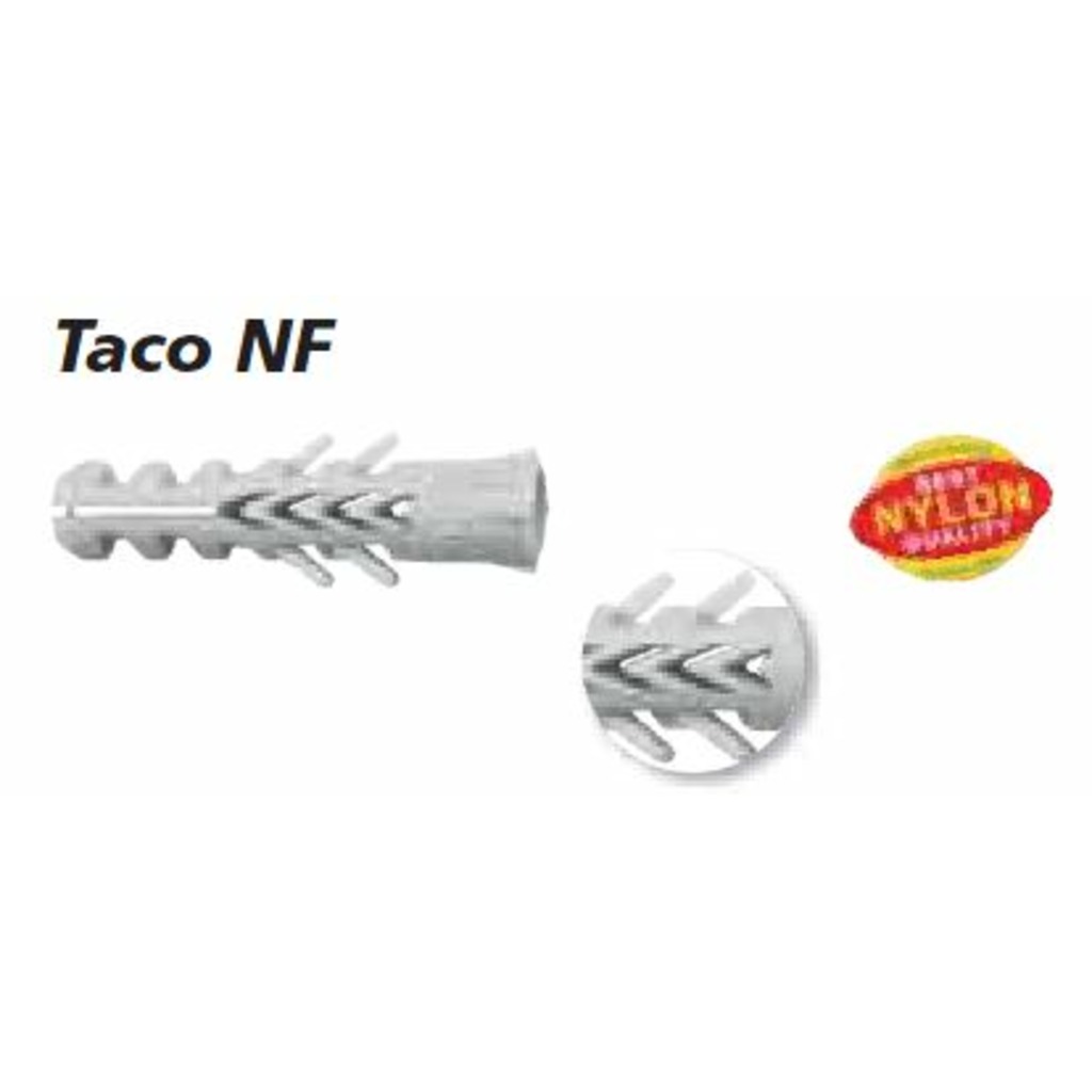 TACO NYLON DOBLE ANTIGIRO CELO DIN/REF NF 6  TACO NYLON DOBLE ANTIGIRO CELO DIN/REF NF 6