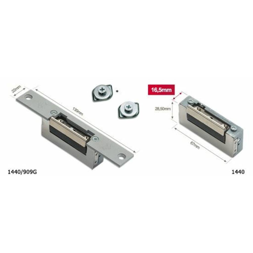 CERR.ELECTRICO SENCILLO 1440/909G F/GRIS 12-24V  CERR.ELECTRICO SENCILLO 1440/909G F/GRIS 12-24V