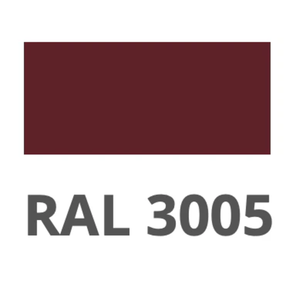 CHAPA 3 X 1.25 X 1 RAL 3005 MATE 1CARA