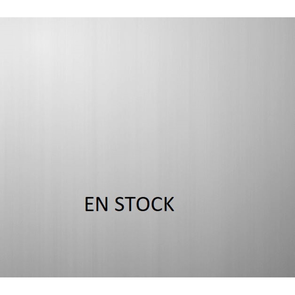CHAPA 3 X 1.25 X 1.5 PLATA MATE 2CARAS