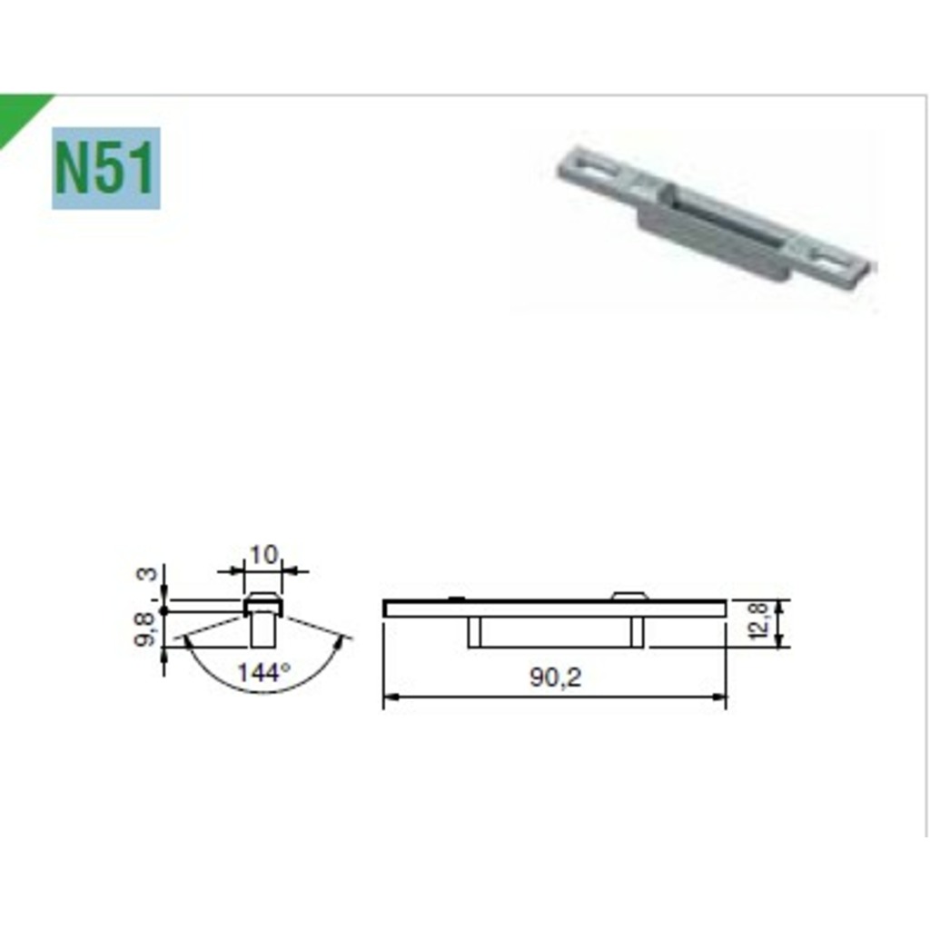 ENGANCHE MARCO/CONTRACIERRE Nº51 ALUALPHA
