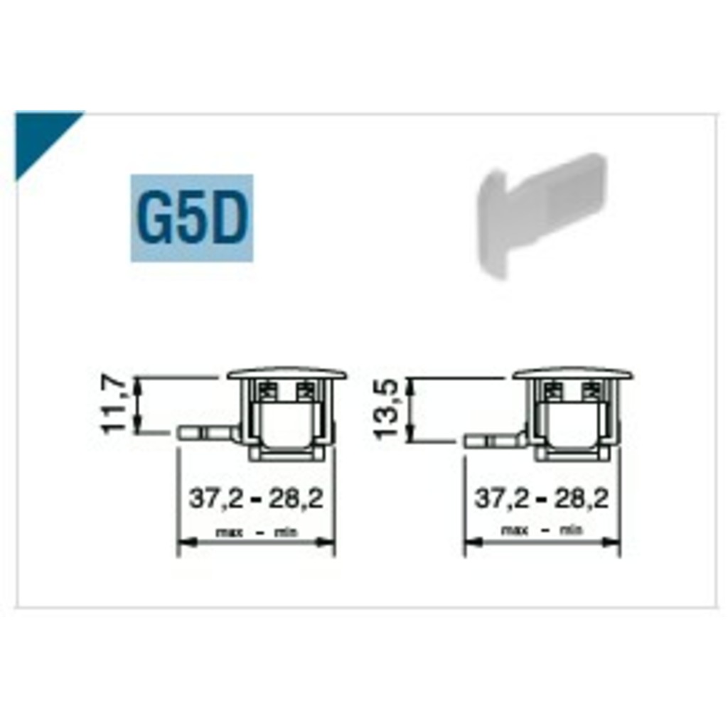 GANCHO CIERRE ALUALPHA G5D PARA LÍNEA ECO