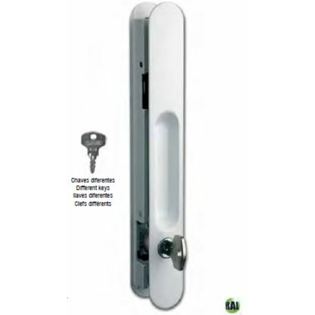 CIERRE ALUALPHA C/UÑERO Y LLAVE NEGRO 244