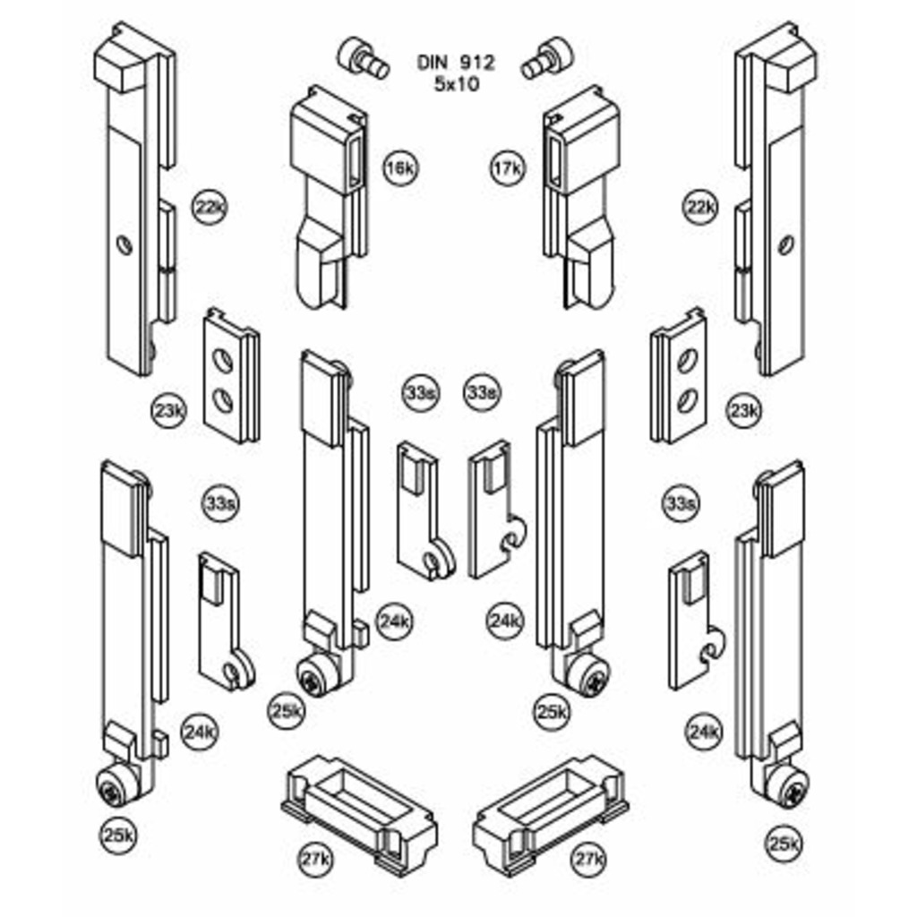 KIT IRIS 203-2 HOJAS MALLOR.18MM  KIT IRIS 203-2 HOJAS MALLOR.18MM