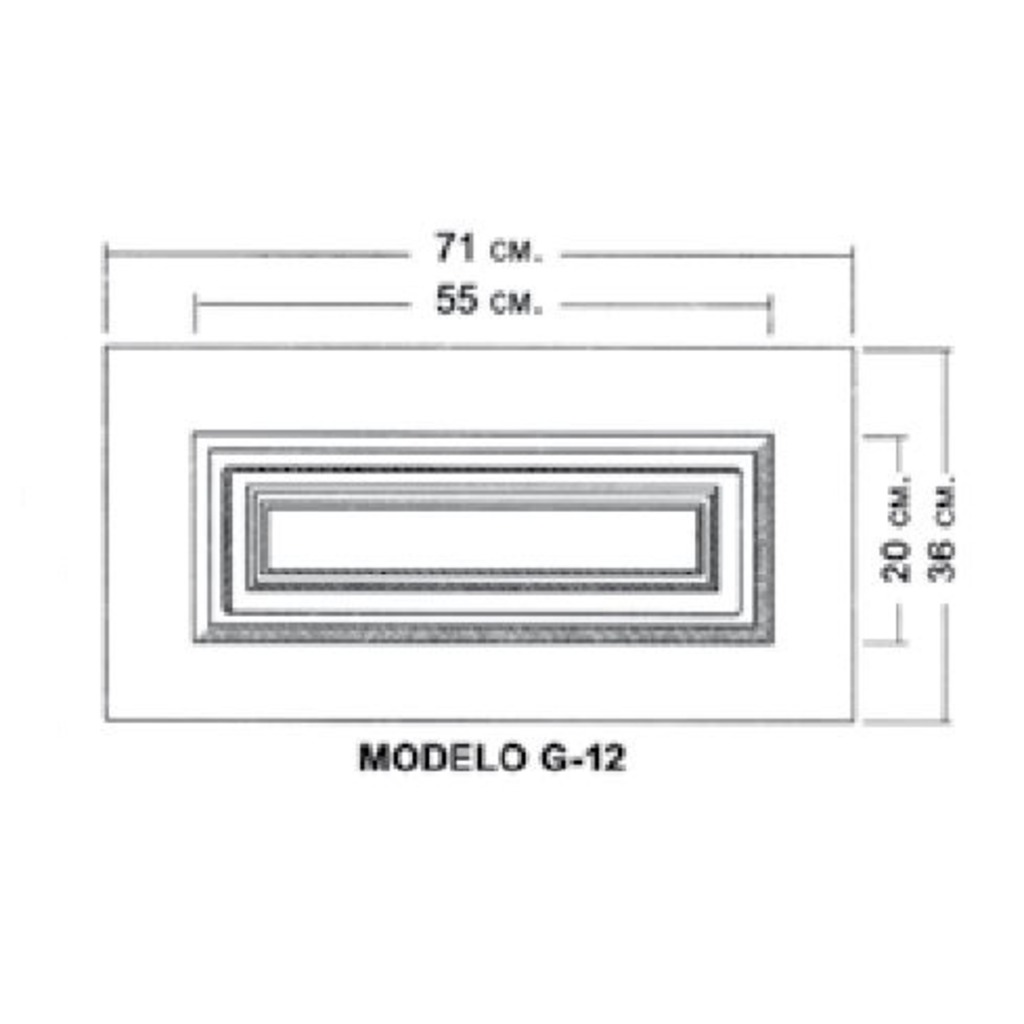 CUARTERON G-12 BLANCO