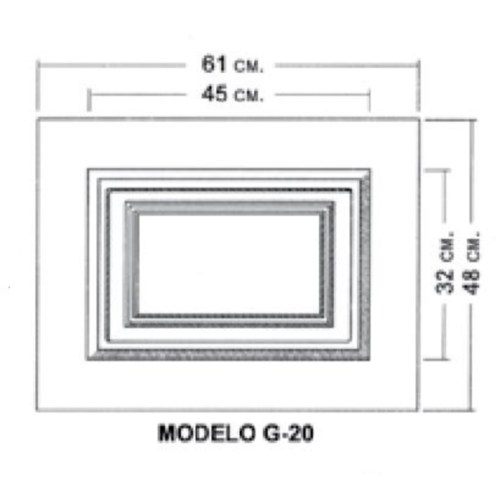 CUARTERON G-20 BLANCO