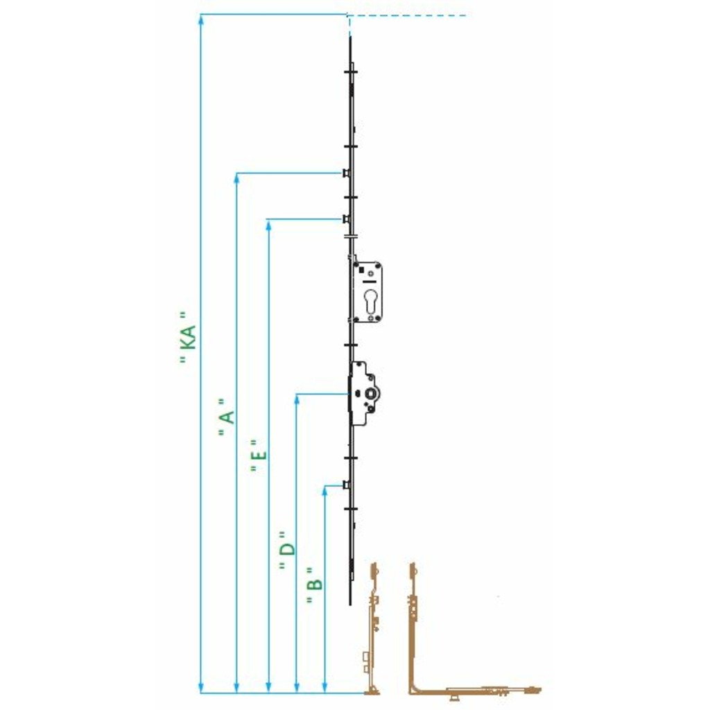 CREMONA VORNE OB C.F.C/LLAVE 30/1600-1850/1000 2BU  CREMONA VORNE OB C.F.C/LLAVE 30/1600-1850/1000 2BU