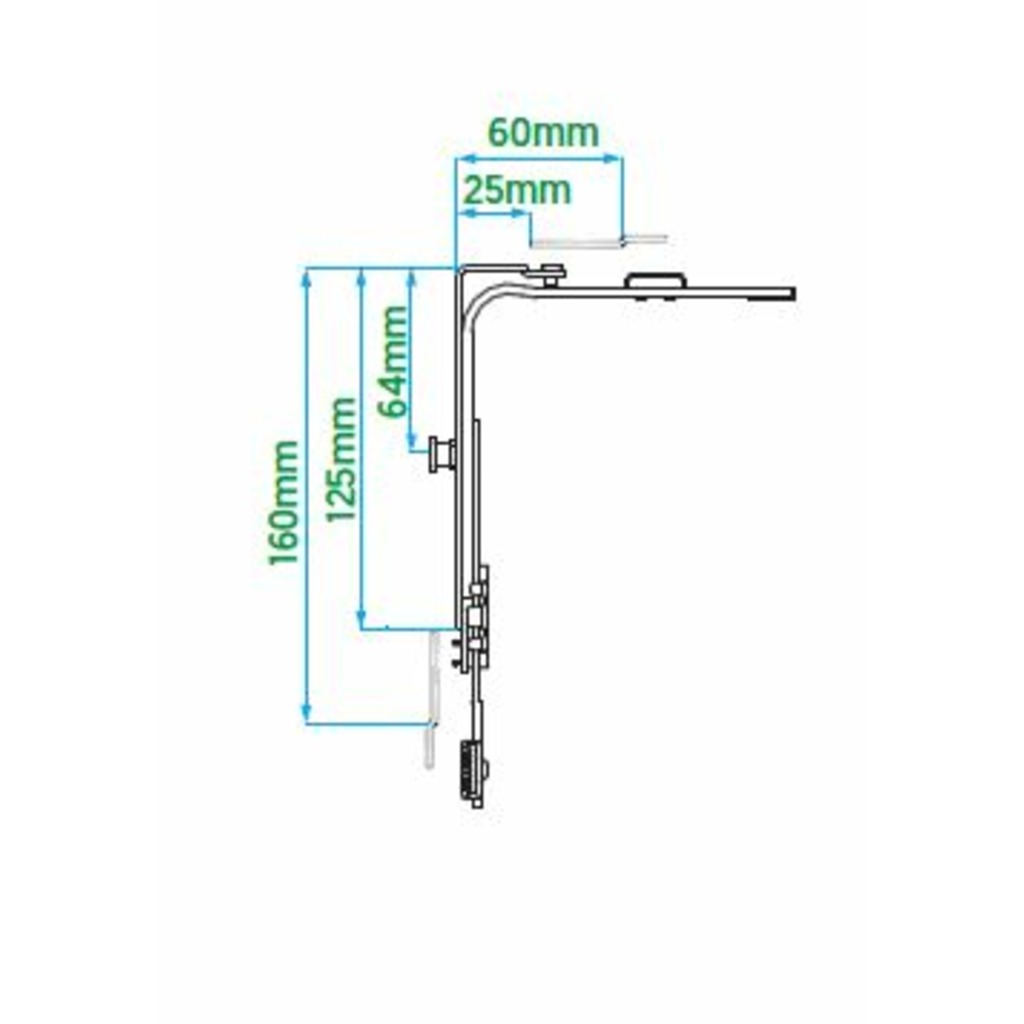 ANGULO DE REENVIO CORTO VORNE 160 UC1 X 60
