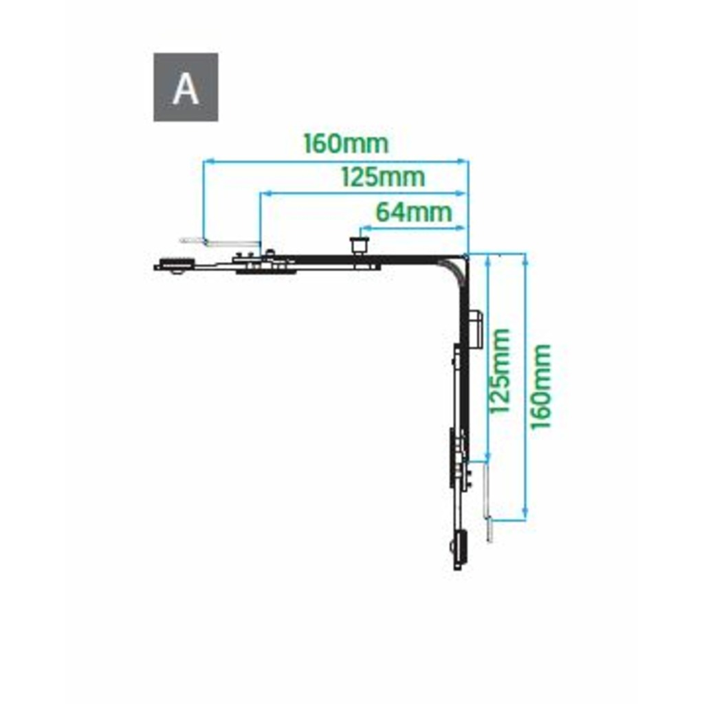 ANGULO REEENVIO VORNE 160 RC1 X 160 C/ CERRADERO