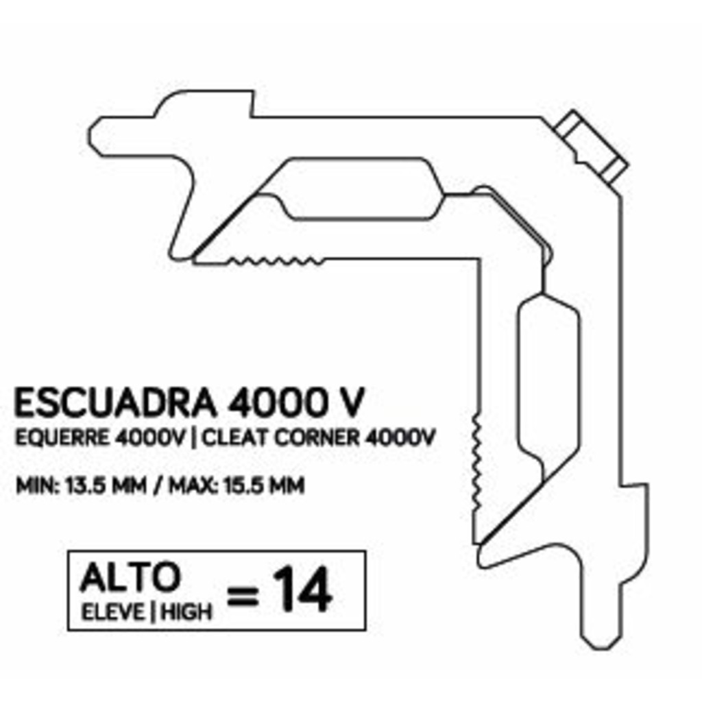 ESC. SA VERTICE 4000 V/28 D-90 C-16 EXT TOL HOJA  ESC. SA VERTICE 4000 V/28 D-90 C-16 EXT TOL HOJA