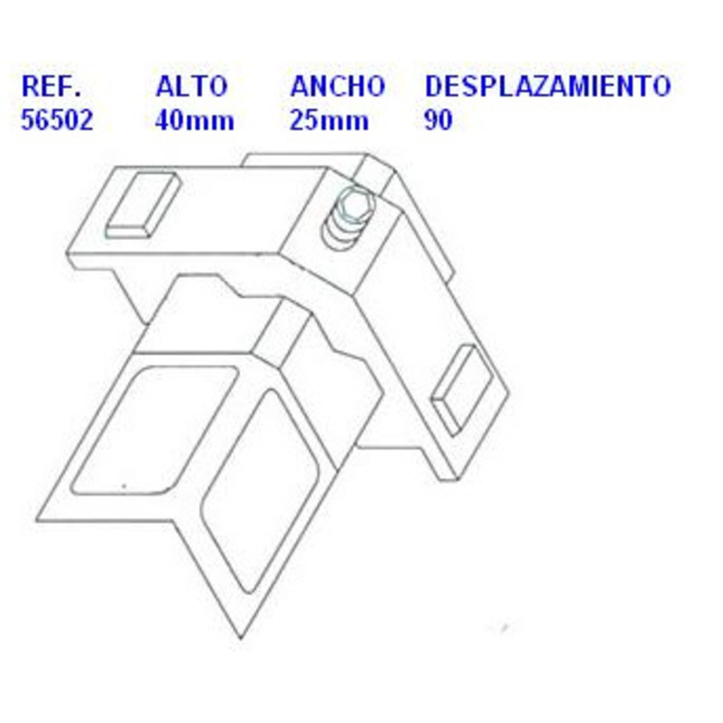 ESC.SA 40 P/25 D-90 ALFIL HOJA PTA.AL.36 DOMO67/77  ESC.SA 40 P/25 D-90 ALFIL HOJA PTA.AL.36 DOMO67/77