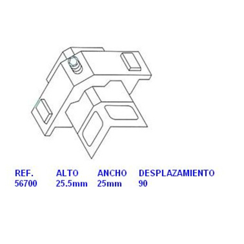 ESC.SA VERTICE 56700 25.5 P/25 D-90 ALFIL CERCO  ESC.SA VERTICE 56700 25.5 P/25 D-90 ALFIL CERCO