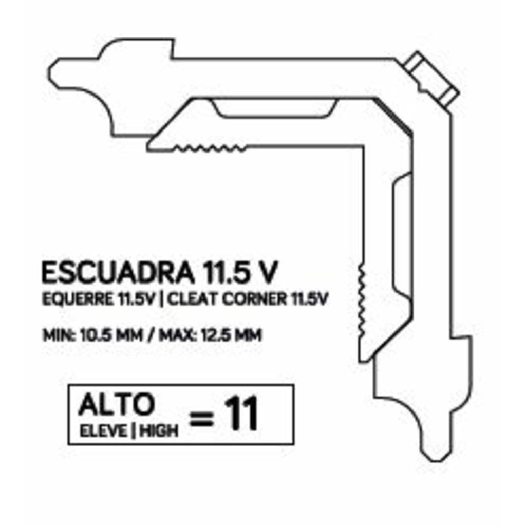 ESC.SA 4 ANG.9 DESPL 11.5 V/9.5 CENTRO XP60