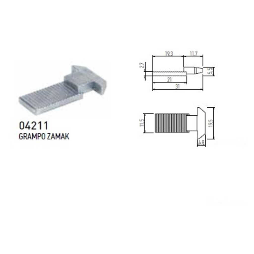 ENGANCHE MR ZAMAK 98018/04211 DES  ENGANCHE MR ZAMAK 98018/04211 DES