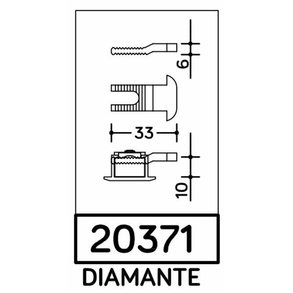 ENGANCHE SA HOJA DIAMANTE P60  ENGANCHE SA HOJA DIAMANTE P60
