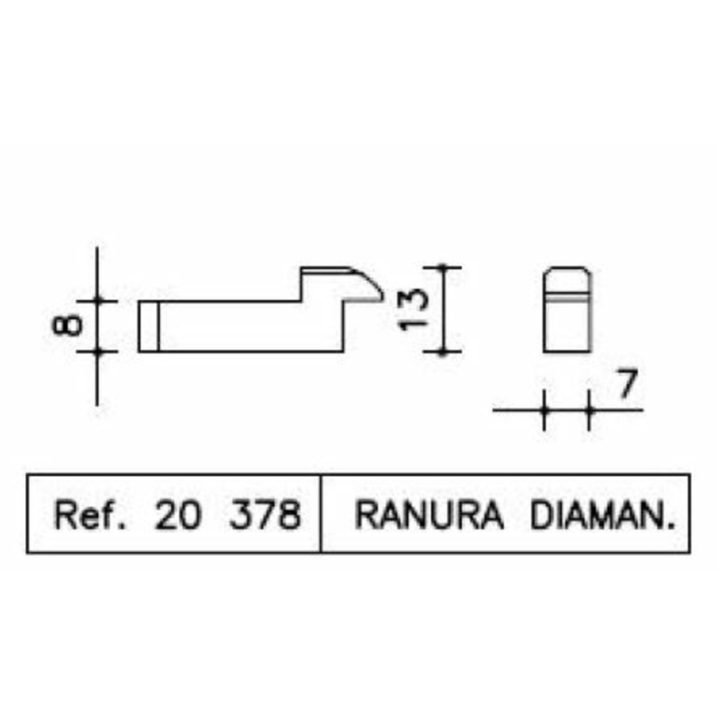 ENGANCHE SA MARCO RANURA DIAMANTE  ENGANCHE SA MARCO RANURA DIAMANTE