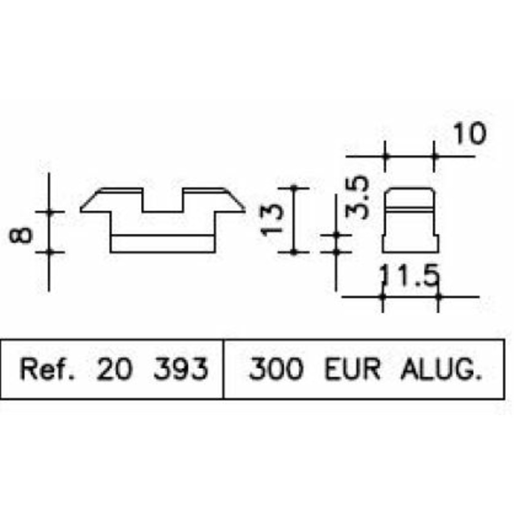 ENGANCHE SA MARCO ALUGOM 300 20393  ENGANCHE SA MARCO ALUGOM 300 20393