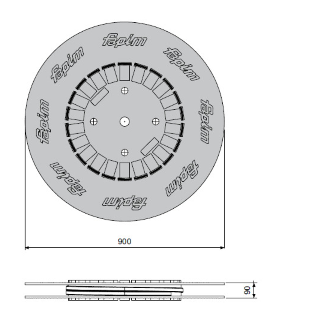 PLETINA EN POLIAMIDA PARA FP-13 FP-14 C.E.  PLETINA EN POLIAMIDA PARA FP-13 FP-14 C.E.