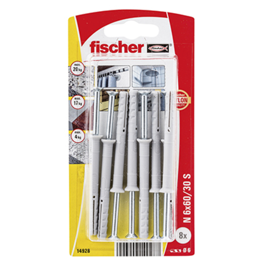 PQ. TACO CLAVO N 6X60 K  PQ. TACO CLAVO N 6X60 K