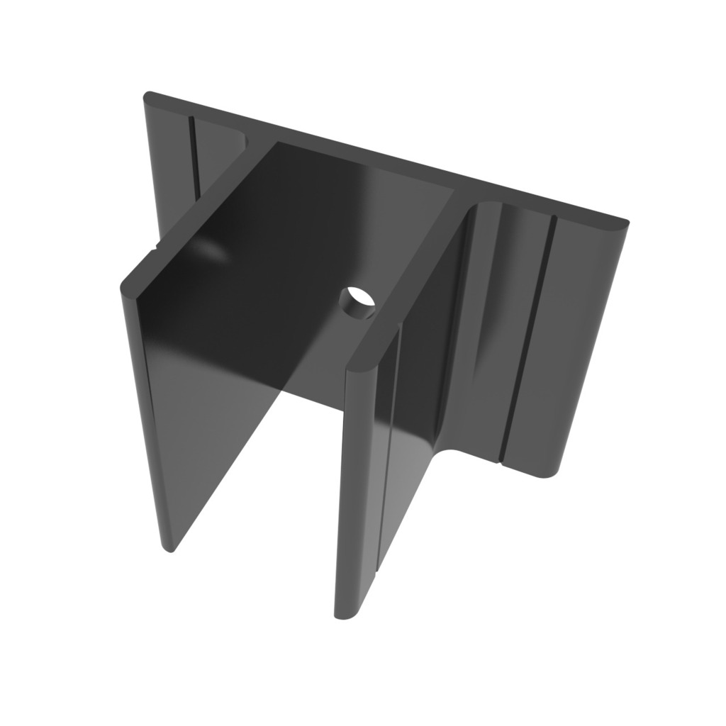 FIJA VERJAS 40 X 20 NEGRO