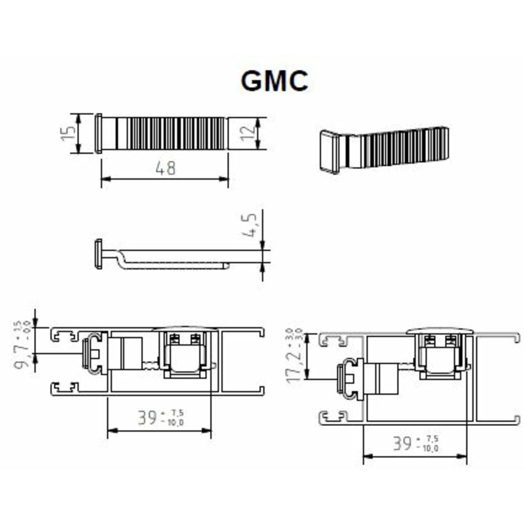 GANCHO MULTIPUNTO ALUALPHA GMC