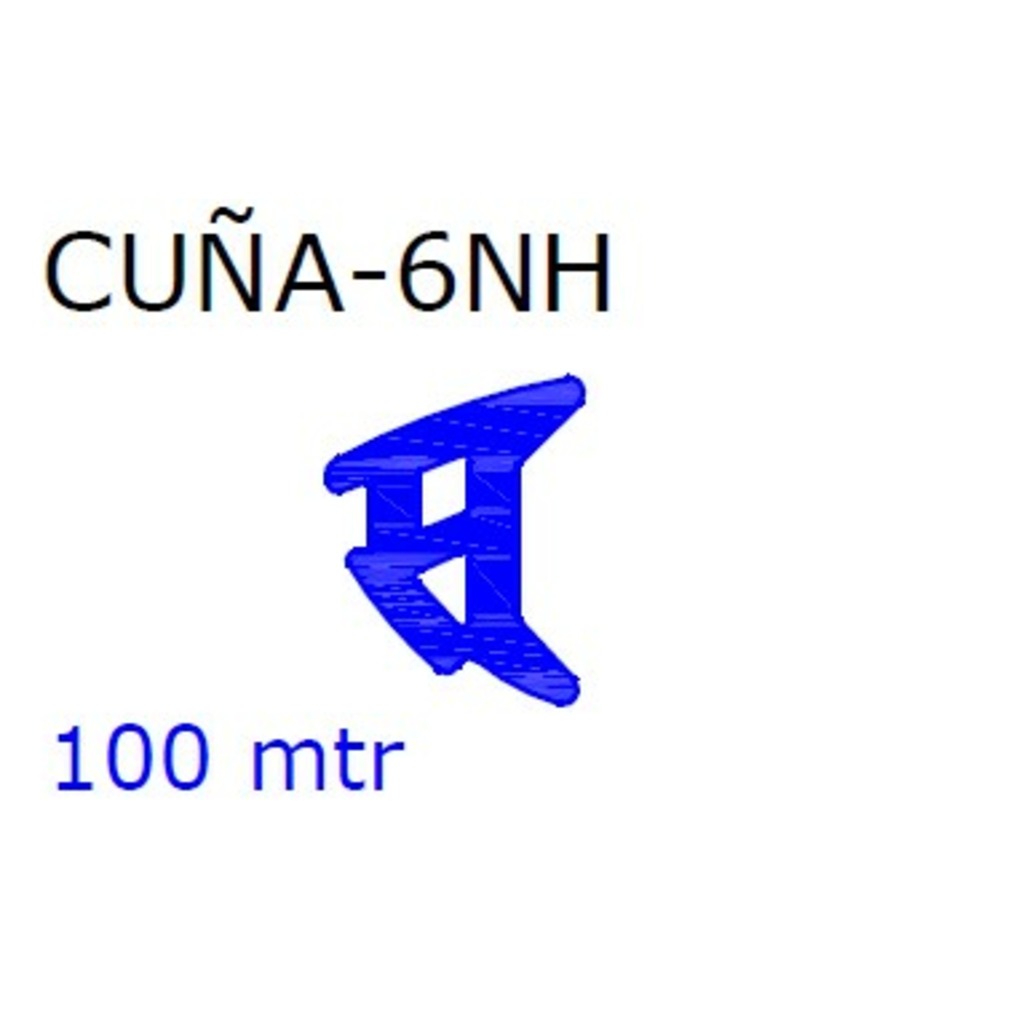 GOMA CUÑA EPDM 6N HUECO 6.5 -7 MM