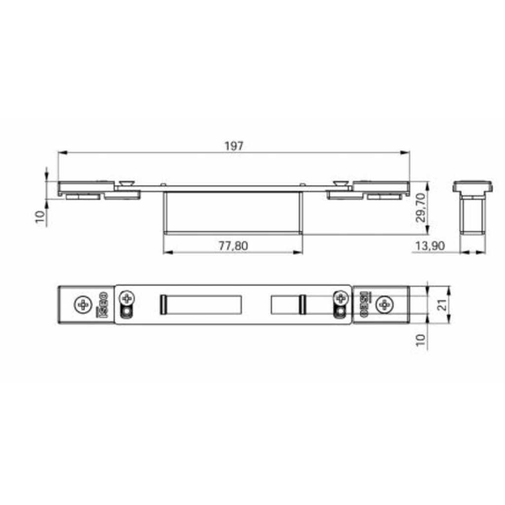 03872100 CERRADERO ISEO SUP/INF 22X197 REG PERFORM