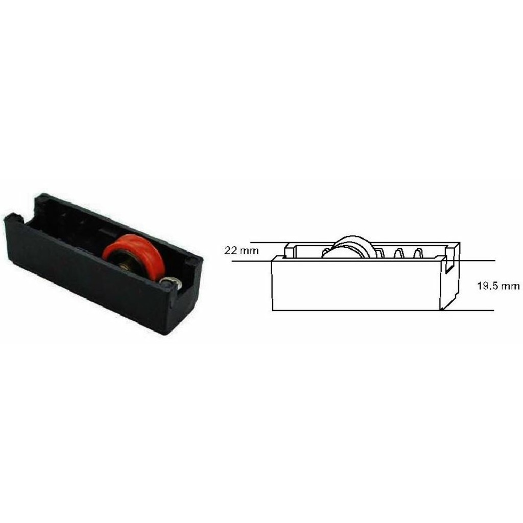 RUEDA G90 NYLON FIJA