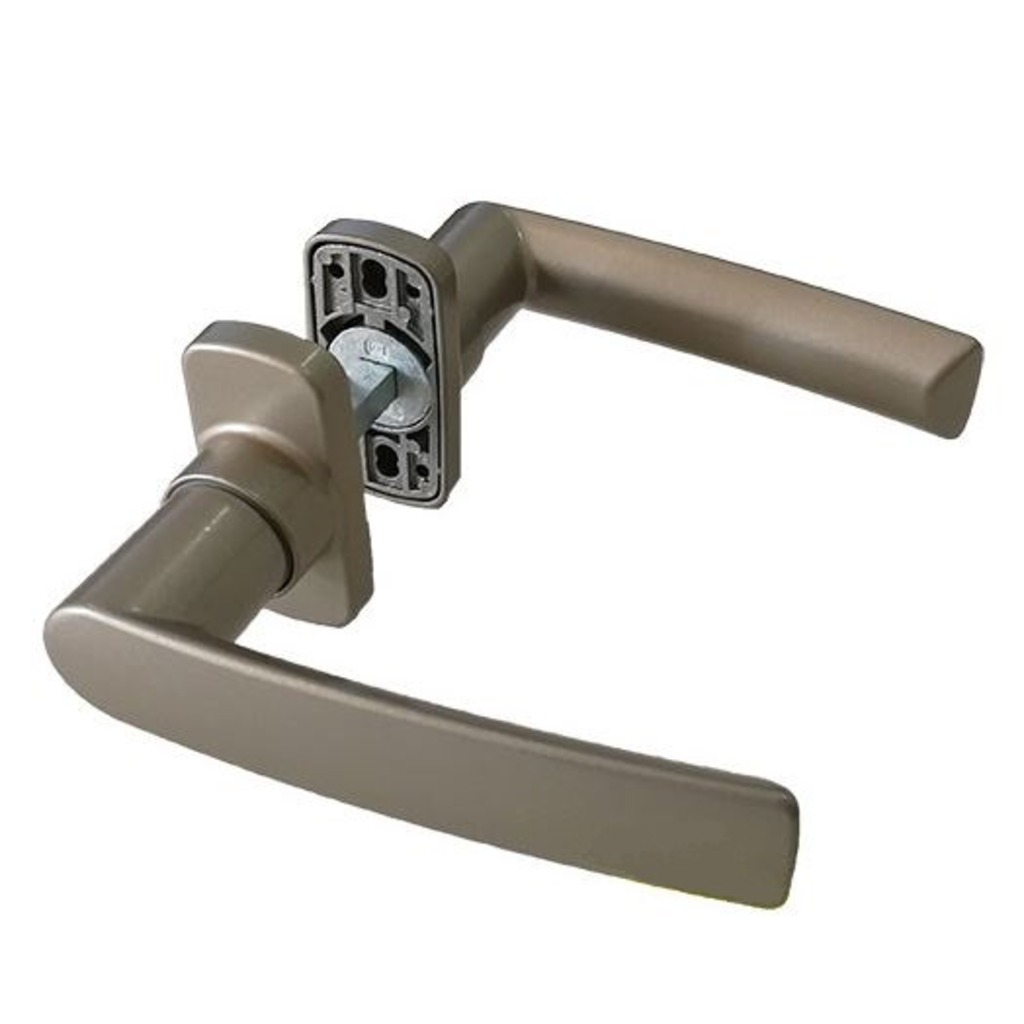 MANIVELA DOBLE HERA INDUSTRIAL RAL 9010 MATE  MANIVELA DOBLE HERA INDUSTRIAL RAL 9010 MATE