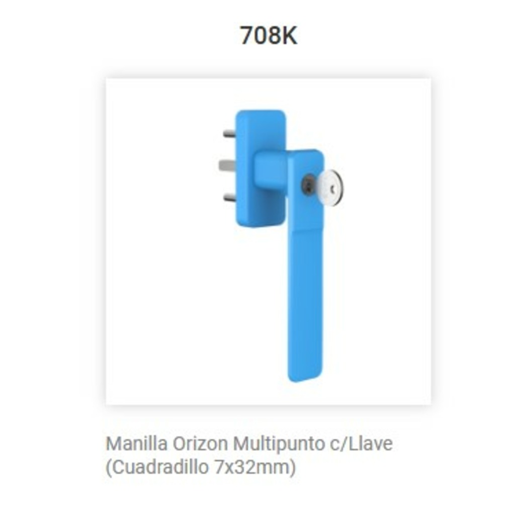 MANILLA ALUALPHA ORIZON MULTIPUNTO C/LLAVE NEGRO