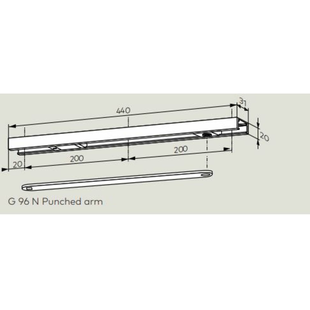 BRAZO GUIA NORMAL MUELLE ITS96 G96N  BRAZO GUIA NORMAL MUELLE ITS96 G96N
