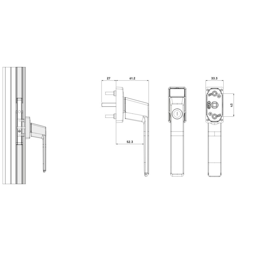 MANIVELA STAC C/LLAVE DELTA BLOCK PLUS 7x27 BLANCO MANIVELA STAC C/LLAVE DELTA BLOCK PLUS 7x27 BLANCO
