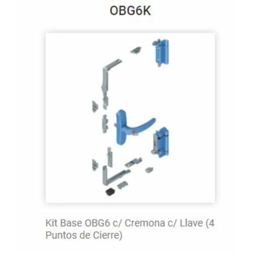 KIT BASE ALUALPHA C/LLAVE OSCILOBATIENTE NEGRO