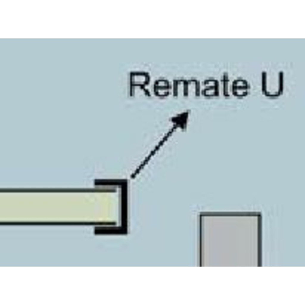 REMATE U-80MM BLANCO (3MTS)  REMATE U-80MM BLANCO (3MTS)