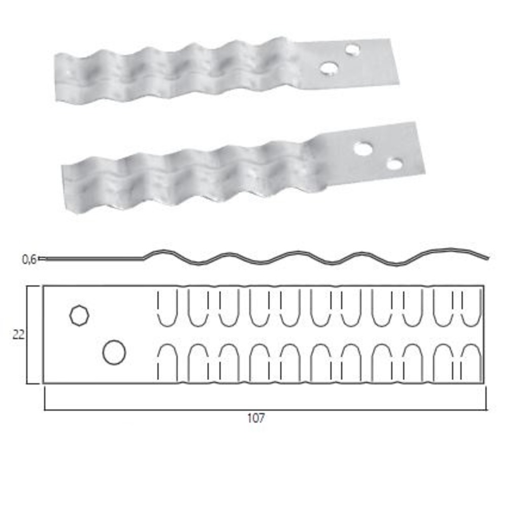 PATILLA-GARRA VENTANA 0,8 MM. JULCAR