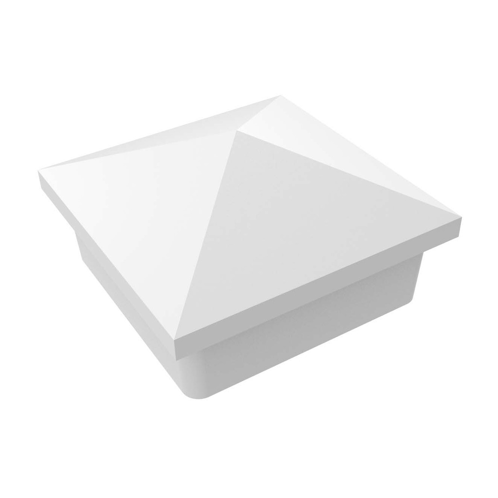 REMATE PIRAMIDE ALUM. TUBO 60X60 BLANCO REMATE PIRAMIDE ALUM. TUBO 60X60 BLANCO