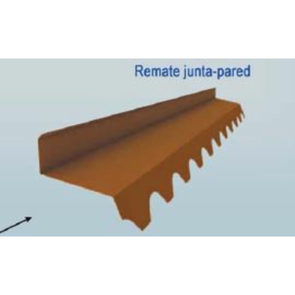 REMATE PARED TRASERO TEJA TROQ. 3 MTS ISOPAN  REMATE PARED TRASERO TEJA TROQ. 3 MTS ISOPAN