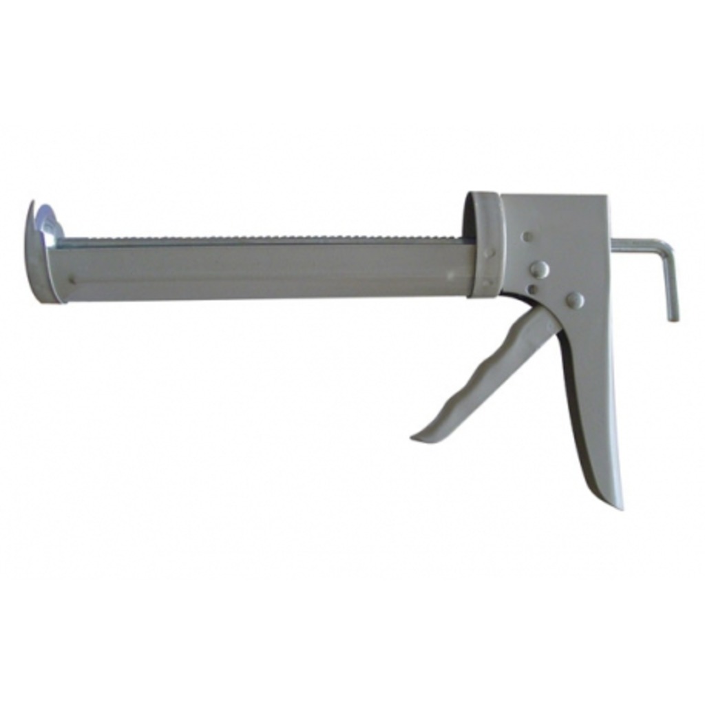 PISTOLA SILICONA CREMALLERA REFORZADA GRIS